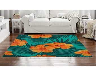 MoonTour Watercolor Daisy Flower Floral Area Rugs for Living Room Non-Slip Washable Decor Mat Soft Floor Carpet Extra Large 4x5 Feet MoonTour Watercolor Daisy Flower Floral Area Rugs for Living Room Non-Slip Washable Decor Mat Soft Floor Carpet Extra Large 4x5 Feet