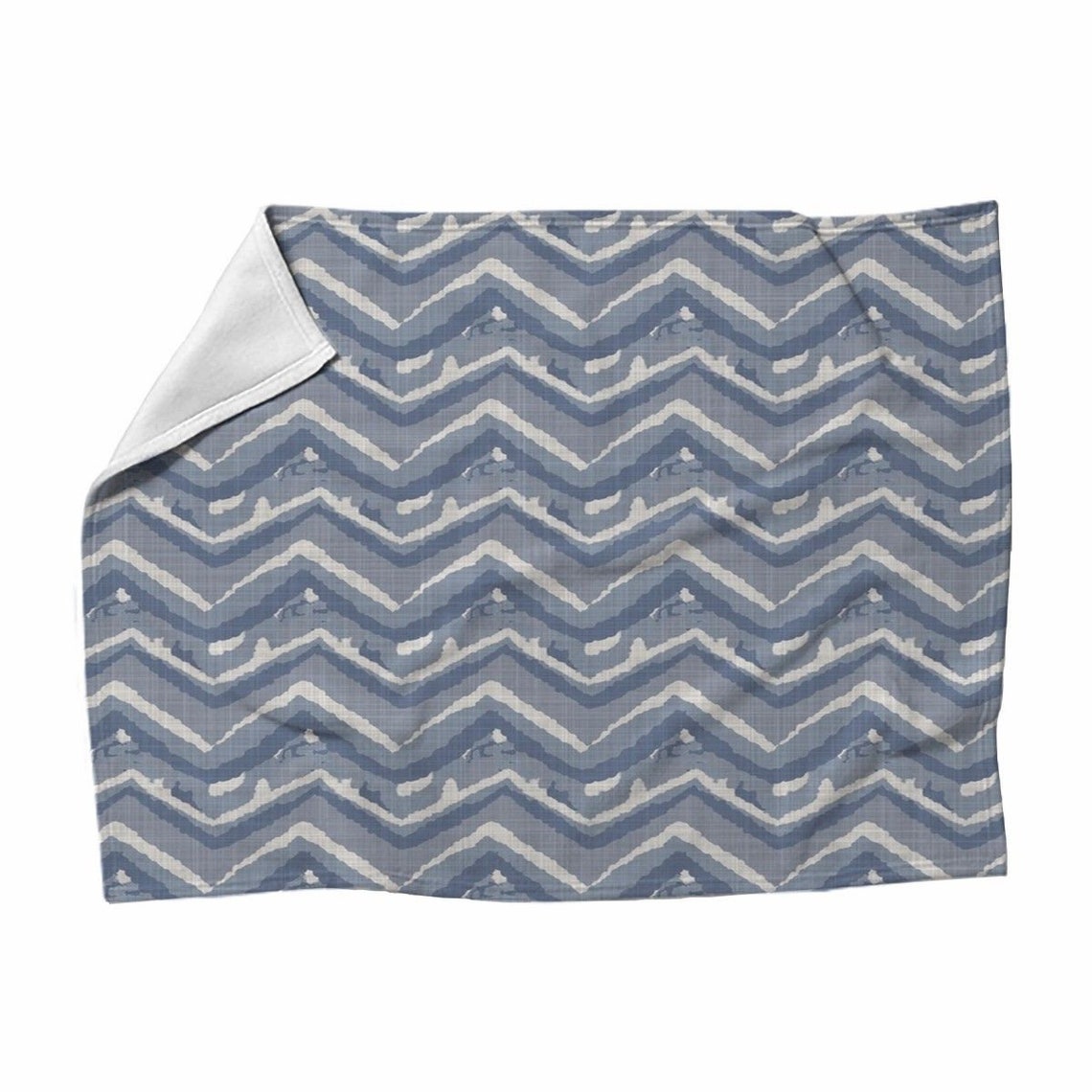 Grey And Blue Blankets Abstract Blanket Grey And Blue Etsy