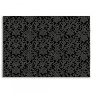 Black Gothic Area Rug, Damask Goth Rug for Living Room, Victorian Area Rug, Personalized Home Decor, Housewarming Gift