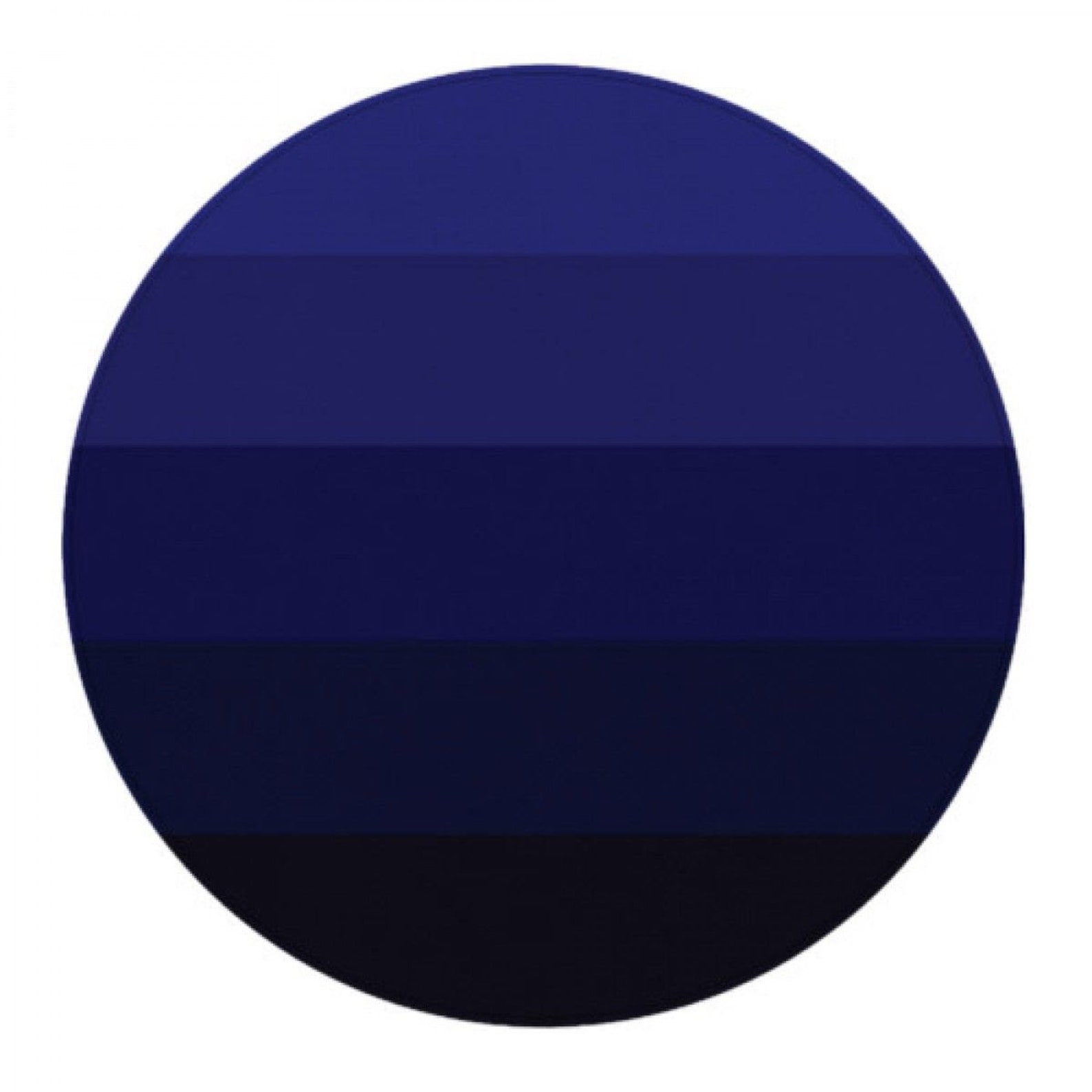 Blue Ombre Round Rugs Navy Gradient Design Circle Rugs Dark Etsy