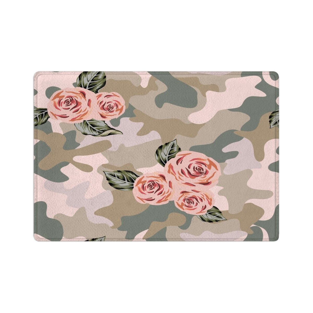 Rosa und braune Badematte Militär Badeteppich Camouflage Bad | Etsy