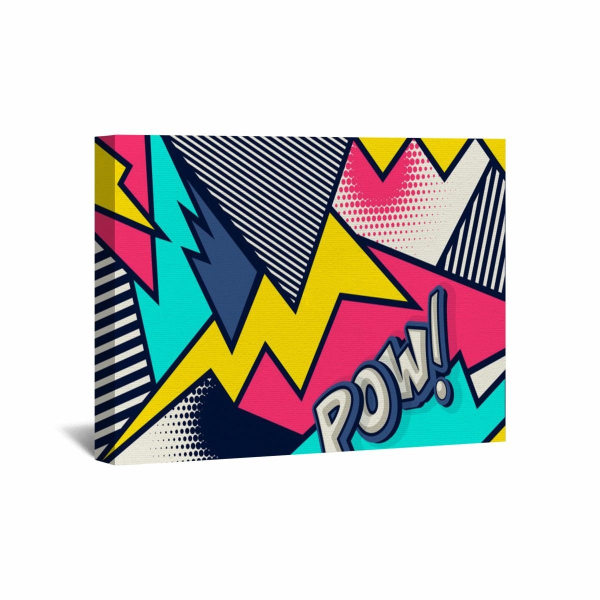 Pop Art Canvas Wall Art Pop Art Wall Art Colorful Wall Etsy