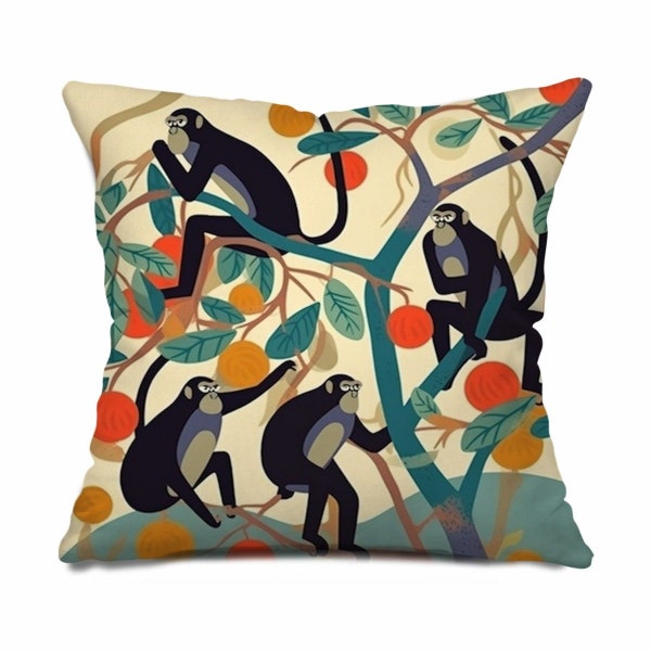 Monkey Pillow Etsy