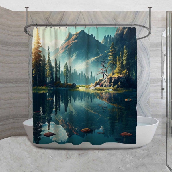 Water Themed Shower Curtains Etsy