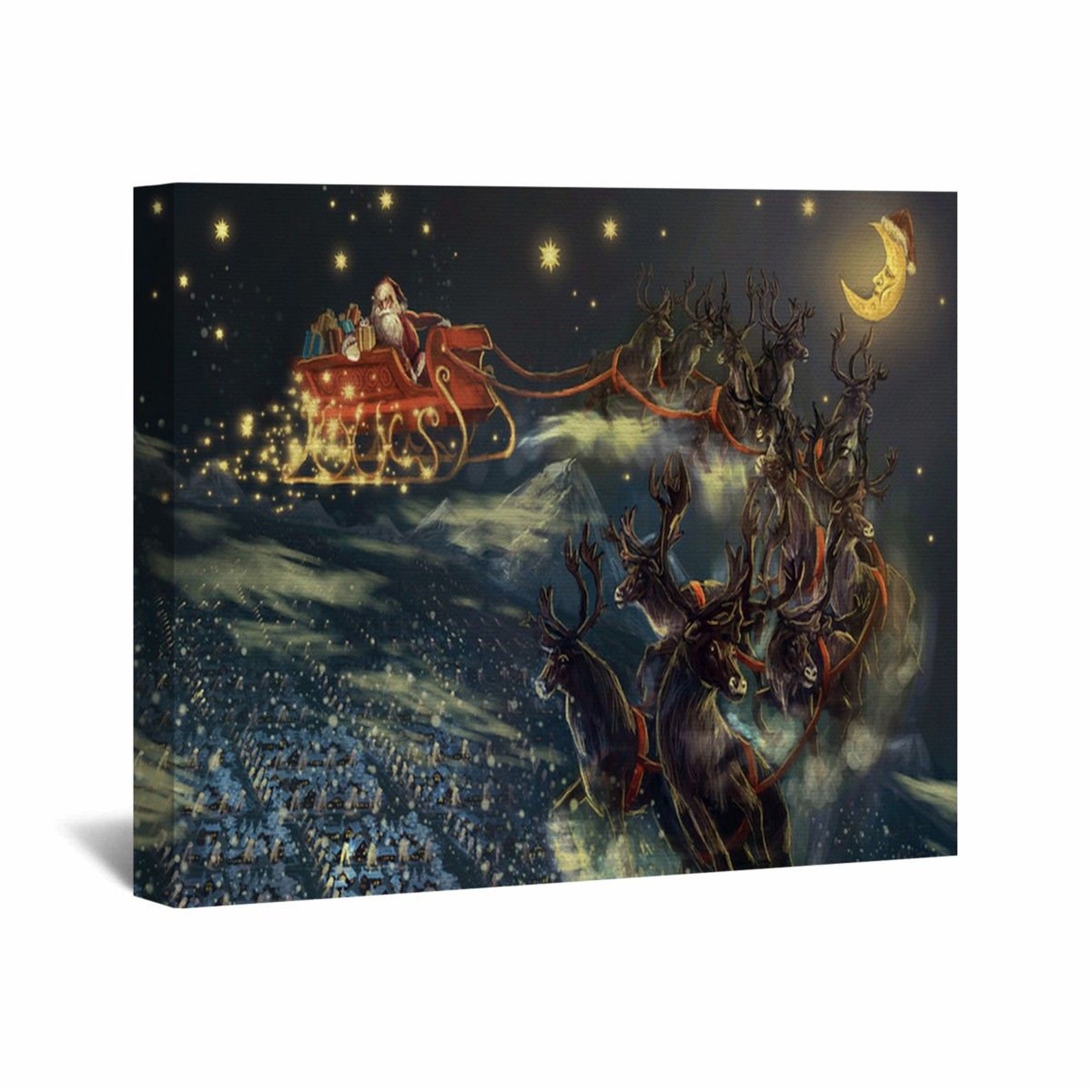 Christmas Canvas Wall Art Christmas Wall Art Christmas Wall | Etsy