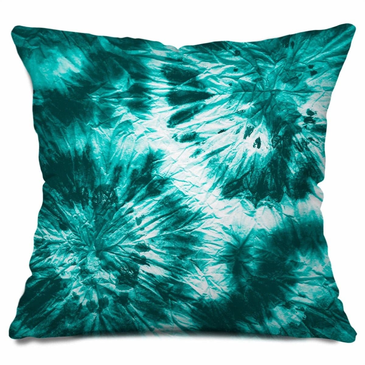 Tie Dye Pillow Tie Dye Throw Pillow Teal Decorative Pillows Etsy