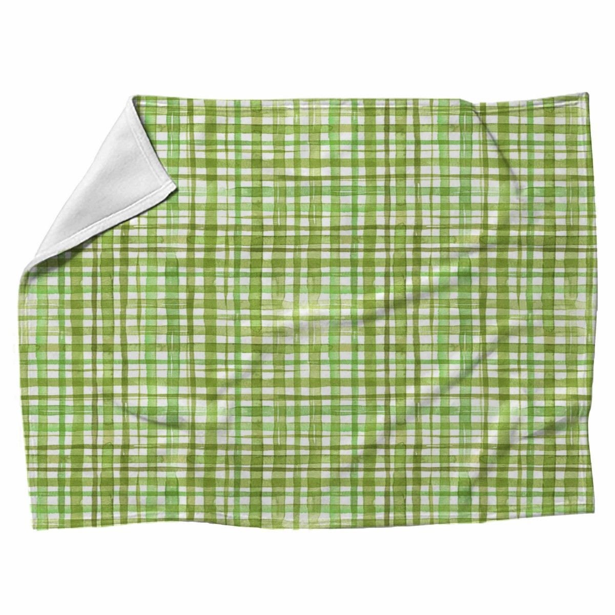 Lime Blankets Green Throw Blanket Lime Checkered Blankets Etsy