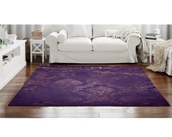 ALAZA British Cat Kitten Purple Area Rug Rugs for Living Room Bedroom 5'3 x4' 