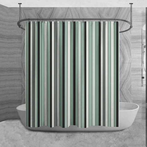 Vertical Striped Shower Curtain - Etsy