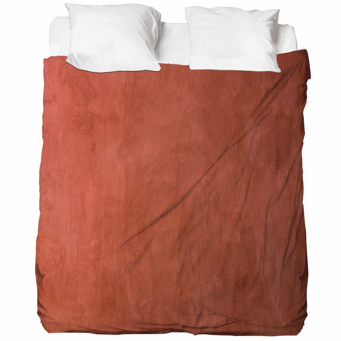 Solid Terracotta Bed Sheets Solid Fitted And Top Sheet Etsy