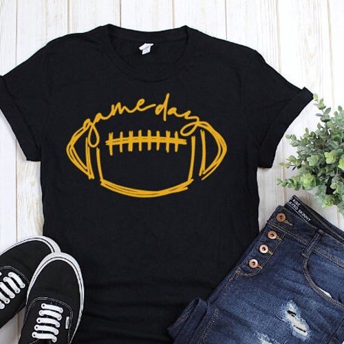 Game Day // Bella Canvas // Football Graphic Tee Screenprint - Etsy
