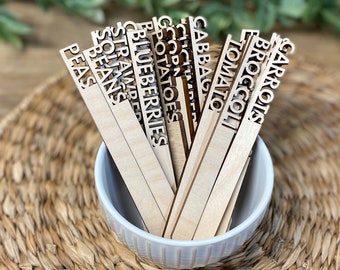 Wood Markers/Stakes, Custom Garden/Plant Markers/States for Vegetables, Herbs or Other Plants