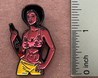 Pam Grier - Coffy inspired enamel pin