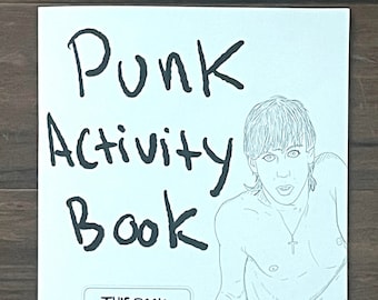 Punk Activity Book - 25 Pages of fun - focusing on 70s & 80s punk
