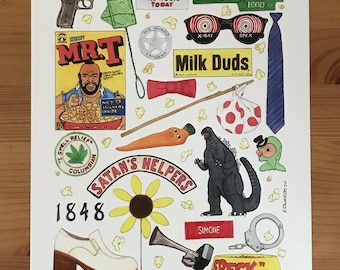 Pee-Wee es Big Adventure signiert Kunstdruck