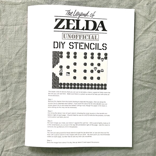 Legend of Zelda Stencils Etsy