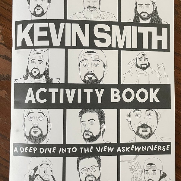 Kevin Smith inspired activity book - over 30 pages