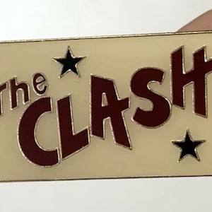 Clash inspired enamel pin Faux Vintage
