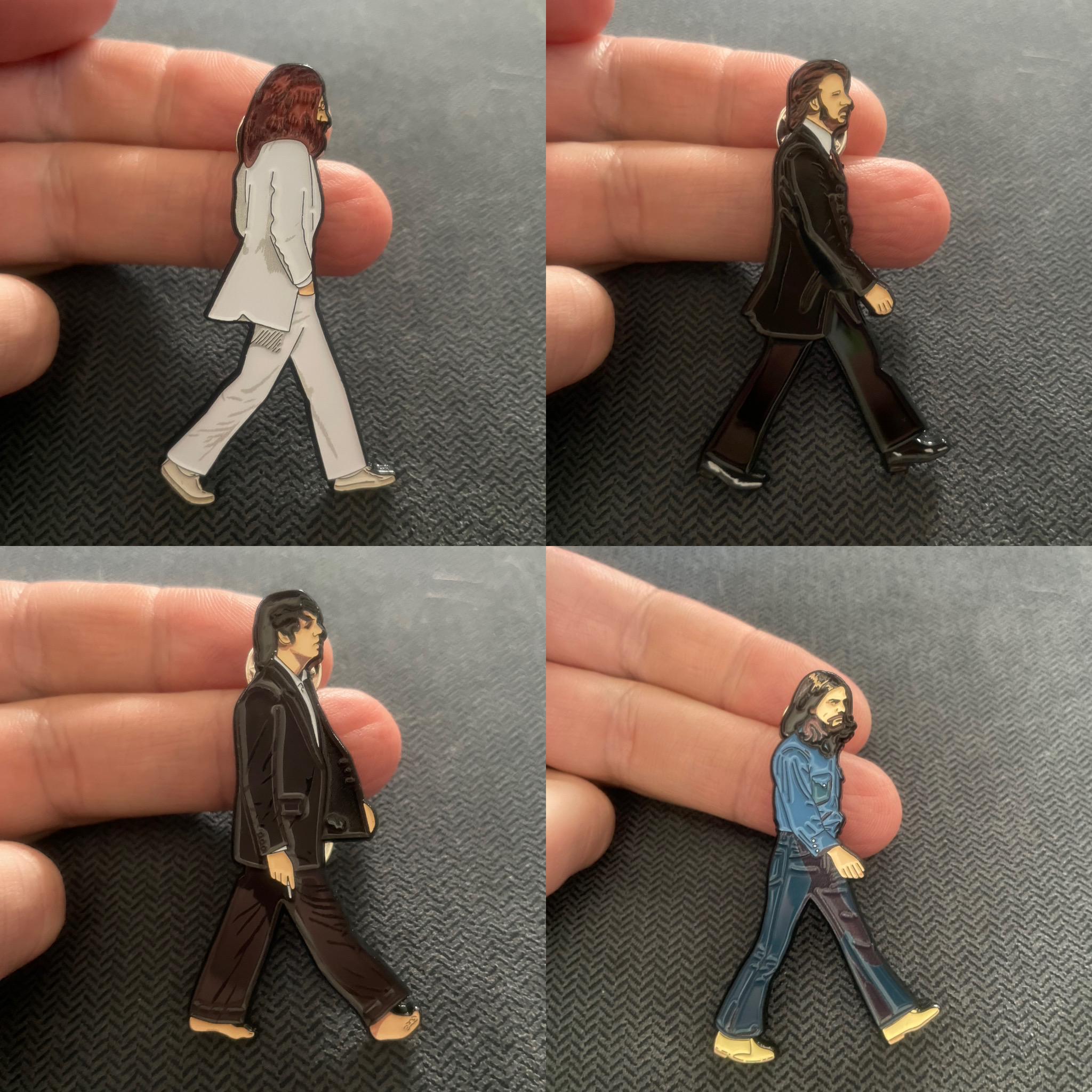Beatles Inspired Abbey Road Enamel Pin Set - Etsy