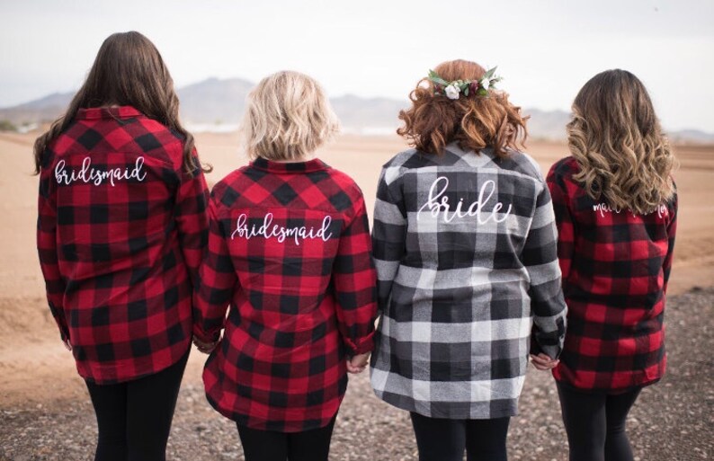 bridesmaid flannel shirt canada