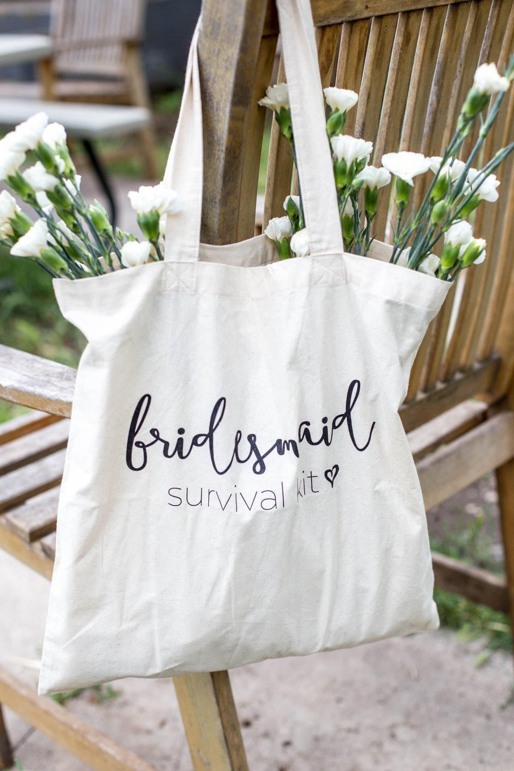 Bridesmaid Survival Kit Tote Bag Bridesmaid Tote Bag Etsy