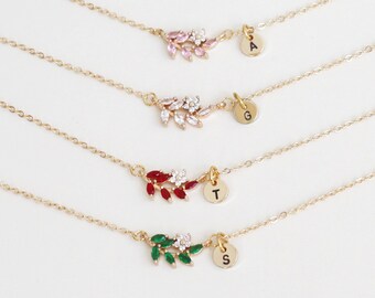 personalized flower girl gift, flower girl bracelet necklace set, leaf necklace, toddler flower girl, will you be my flower girl proposal