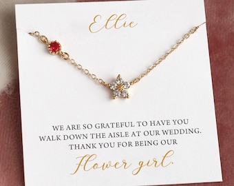 flower girl necklace personalized flower girl gifts flower girl proposal toddler flower girl necklace wedding gift little girl necklace