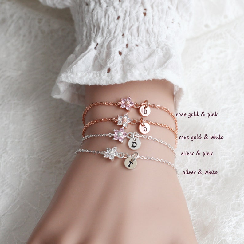 Flower Girl Bracelet Toddler Flower Girl Personalized Flower Etsy