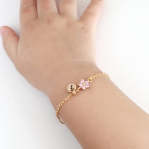 flower girl bracelet, toddler flower girl, personalized flower girl gift, little girl bracelet wedding, will you be my flower girl proposal image 4