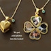 mother's Day gift vintage heart locket Necklaces Family locket, Four Photos Heart Locket, Clover locket, BirthStone necklace, gift for mom