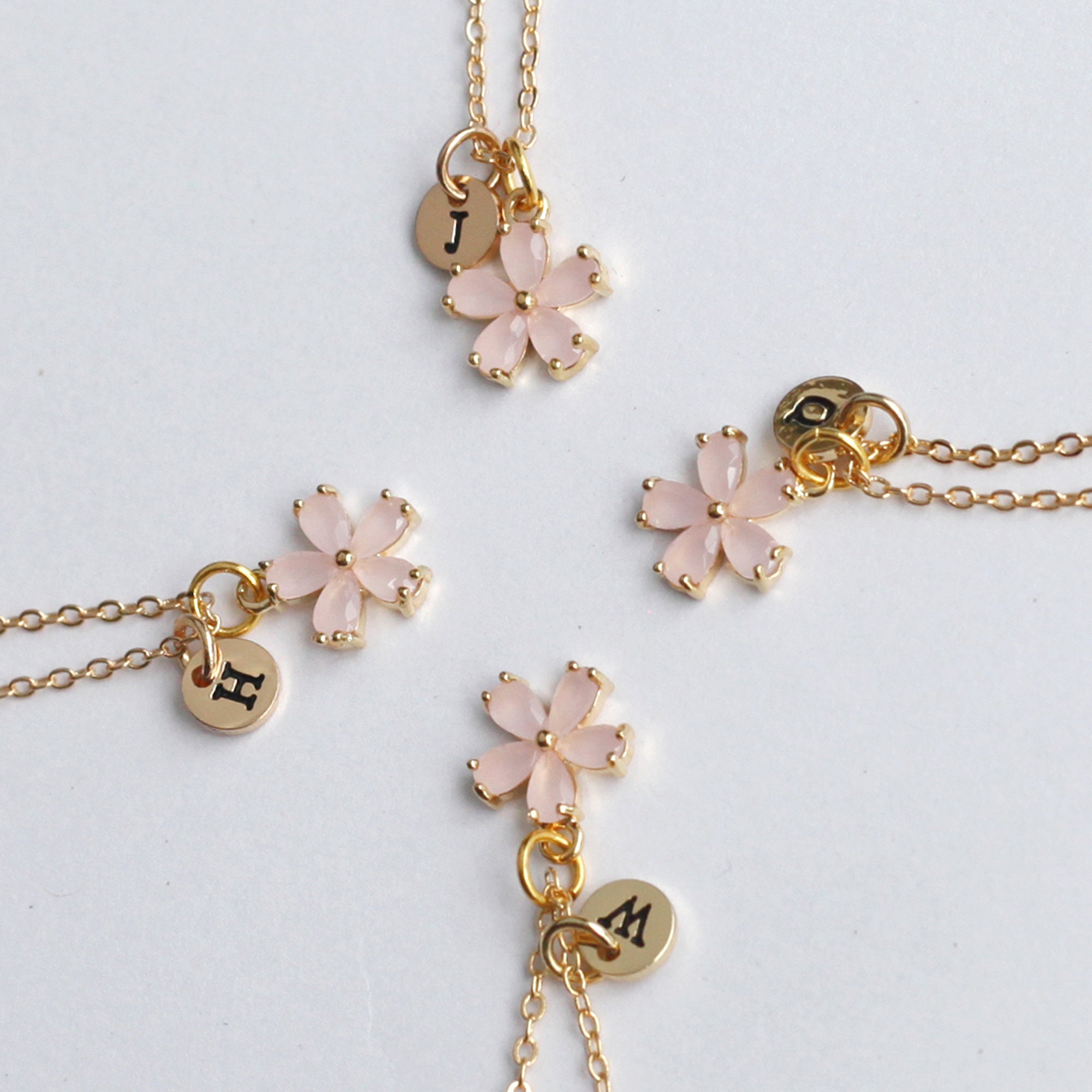 Flower girl necklace toddler flower girl set personalized Etsy