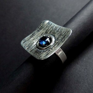Modern silver ring,Handcraft,Gift for women