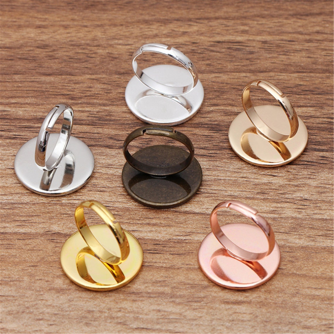 20pcs Ring Blanks Ring Bezels Cabochon Settings Fits Etsy