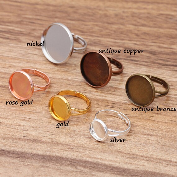 20pcs 12mm/14mm/16mm/18mm/20mm Ring Blanks Ring Bezels Etsy