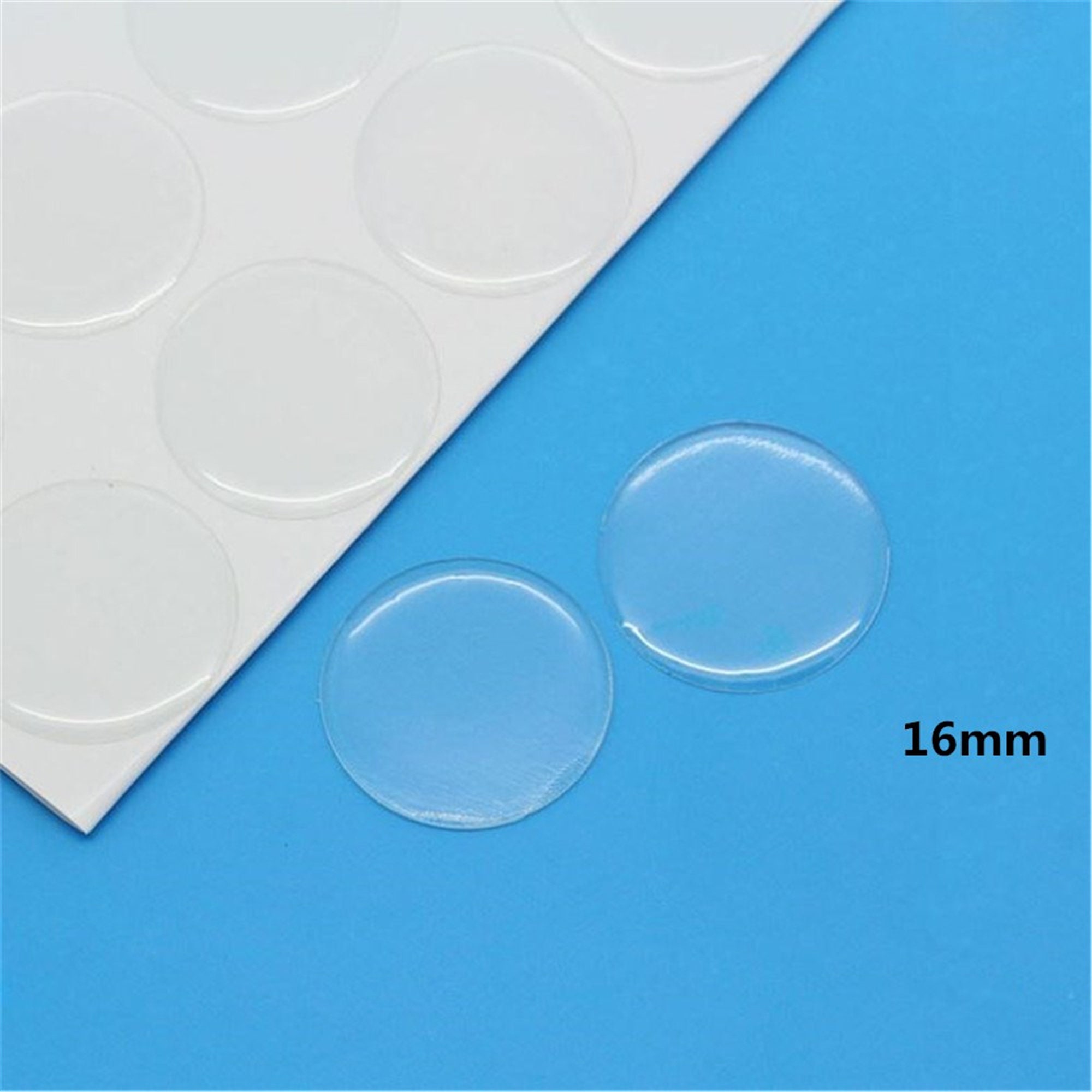 100pcs 16mm Round Clear Epoxy Stickers DIY Craftsepoxy Etsy