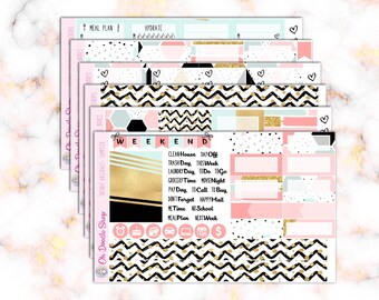 Trendy Abstract - Weekly Kit Planner Stickers - Freestyle Planning