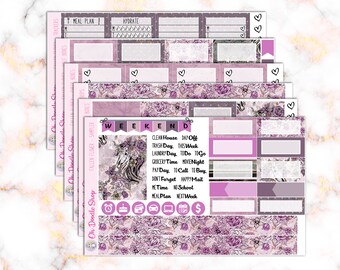 Fallen Flower - Weekly Kit Planner Stickers - Freestyle Planning