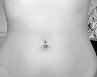 Fake Belly Piercing Magnetic barbell body jewelry belly button ring