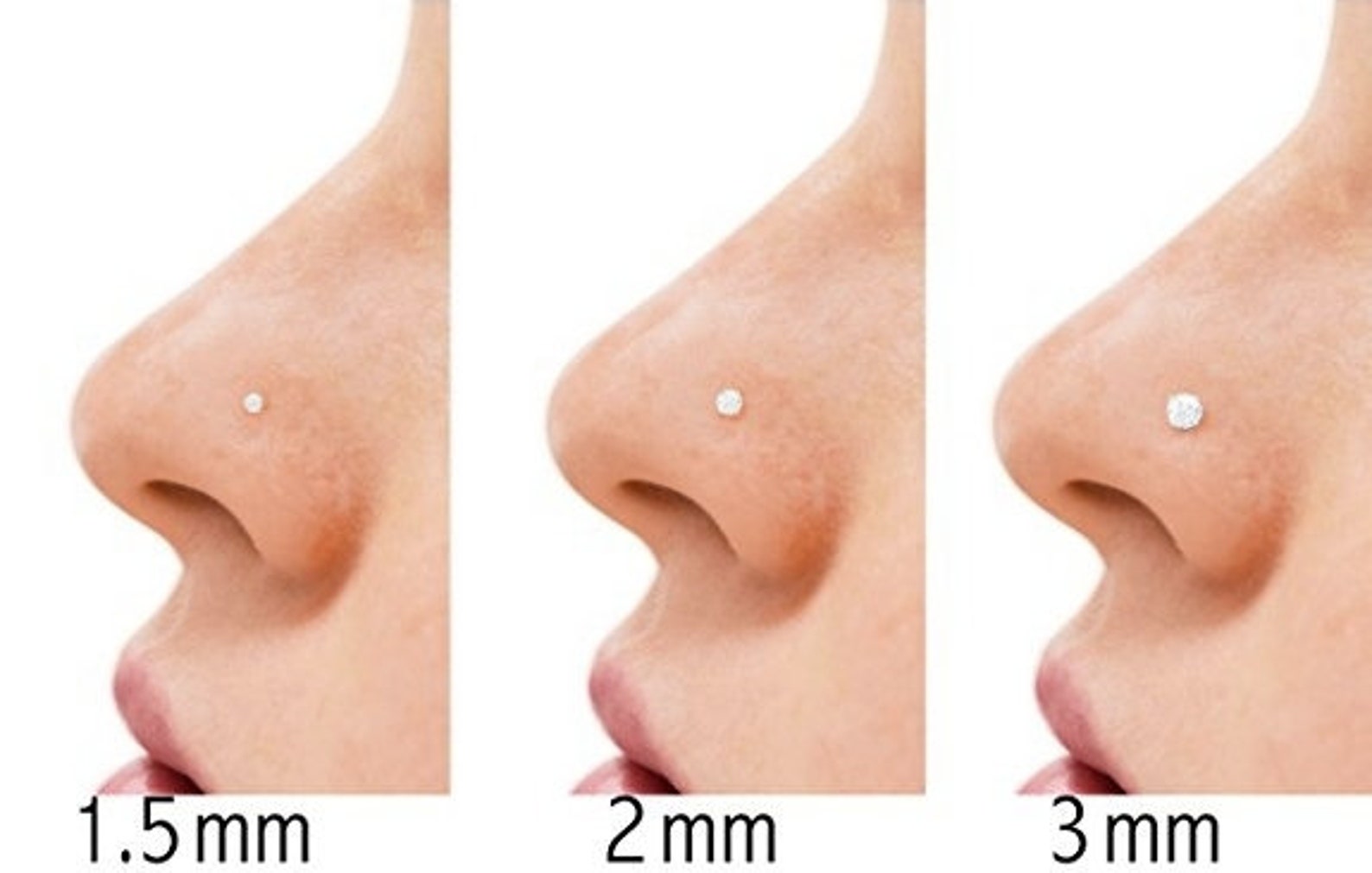 Fake Nose Ring Stud Piercing Body Jewelry Etsy