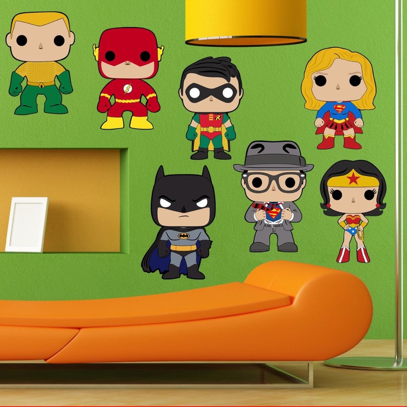 Justice League Wonder Woman Super Hero Bedroom Decal Wall Art Sticker Picture