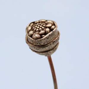 Botanical - bronze flower "nest"