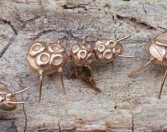The collection of 5 bronze ants, for insect collectors