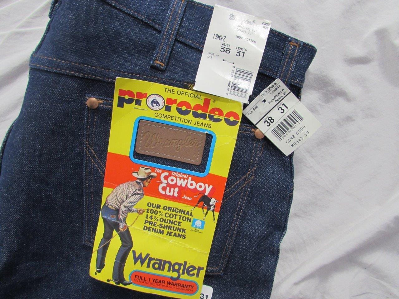 VINTAGE WRANGLER  13MWZ 70 80 s W38L31 New labels  made Etsy
