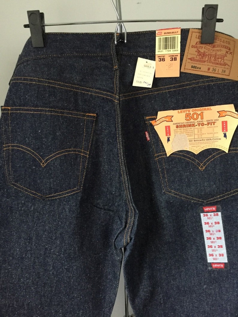 Vintage Levis 501xx 36x315 Hemmed From 36x38 Shrink To Fit | Etsy