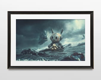 Sci-Fi Art, Robot, Retro, Steampunk, Futuristic, 80s, Dystopian, Wall Art, Poster, Print, Sci-Fi Aesthetic, Futuristic Art