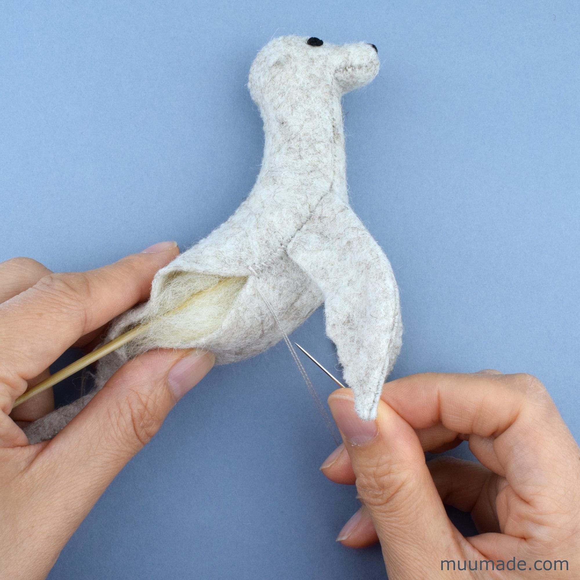 Felt Sea Lion Sewing Pattern: DIY Nautical Decor, Sea Anial Tutorial in ...