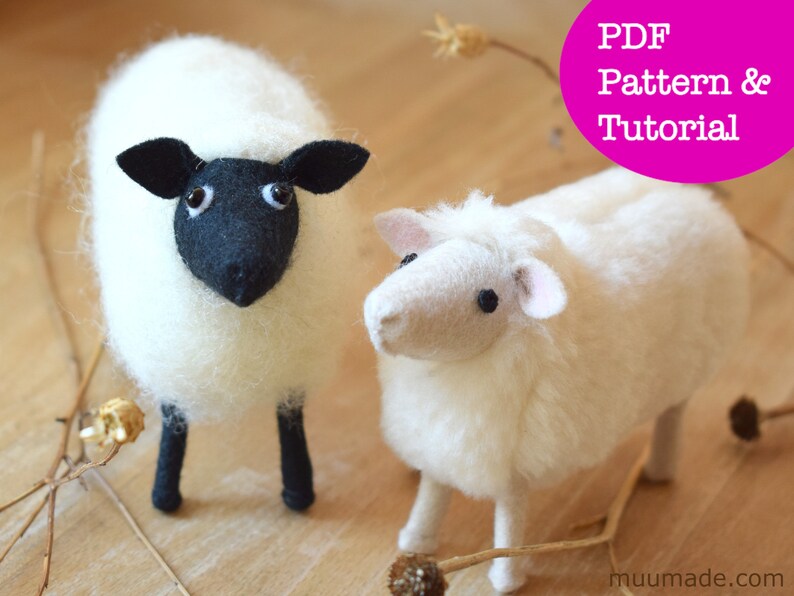 Sheep Sewing Pattern Farm Animal Pattern Farmhouse Decor Etsy