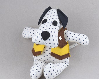 Dog Sewing Pattern: DIY Soft Stuffed Animal Tutorial in English (PDF Downloadable Pattern)