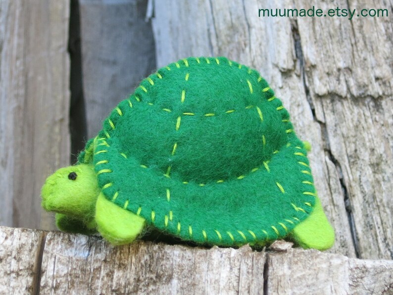 Turtle Tortoise Finger Puppet Sewing Pattern Stuffed animal Etsy