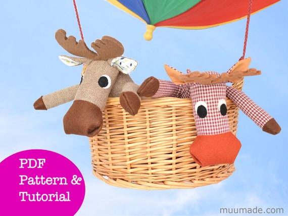 stuffed moose sewing pattern